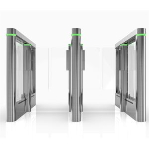 Automatic Flap Barrier Turnstile , High Speed Security Gates For Office