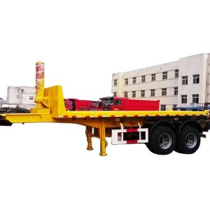 AOTONG 2 axles 20ft hydraulic lifting dump trailer/ container tipper trailer for