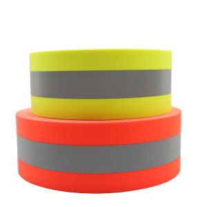 Clothes Vests Dyed Bright Reflective Fabric Suppliers Grey Green Reflective