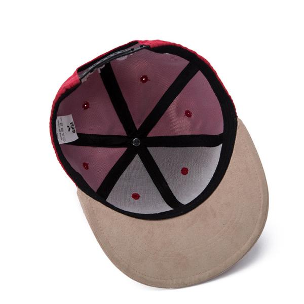custom Hot sale simple cute suede snapback cap wholesale flat brim hip hop hat size:57-62cm color: blue