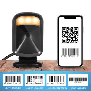 Trohestar 720P 2D Adjustable Desktop Barcode Scanner