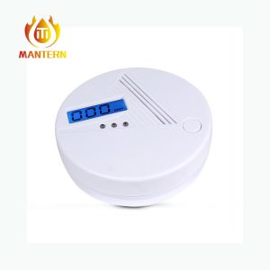 9V Battery Operated Carbon Monoxide Detector Electrochemical Sensor For Home Use