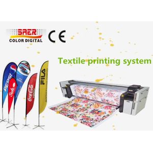 Teardrop Flag / Beach Flag Printing Machine With High Resolution