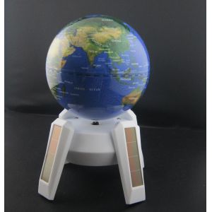 No battery and auto - rotary Solar Powered Globe with clockwise & anticlockwise
