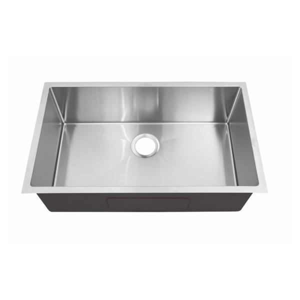 Quality 32" L X 19" W X 10 D Undermount Stainless Steel Kitchen Sink With Basket Strainer wholesale