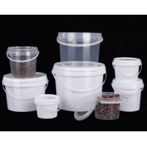 Transparent Clear 5 Gallon Bucket Clear Storage Buckets For Garden