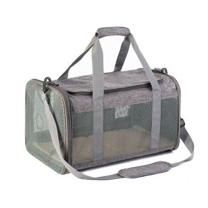 Outing Carrying Large Capacity Custom Mesh Pet Travel Carrier Bag For Cat Dog