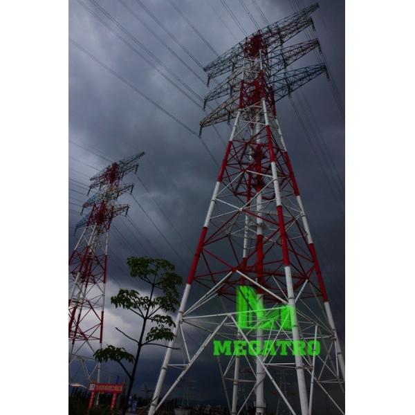 Quality 500KV four circuit cross-river tension transmission line tower wholesale