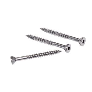 T17 Galvanised C3 Deck Screws Square Countersunk Head Screw With Ribs