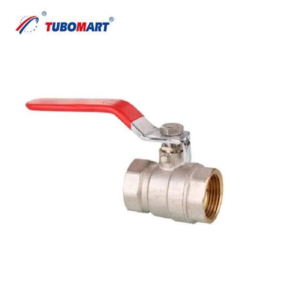 TUBOMART OEM ISO9001 Certified Brass Ball Valve Butterfly Handle Female Thread 1