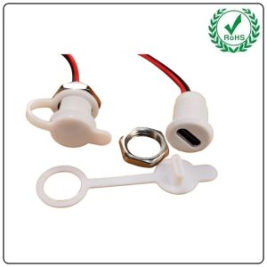 Cheap Custom Threaded Panel Mount USB Type C Female Connector Cable Assembly USB C Charging Socket for sale