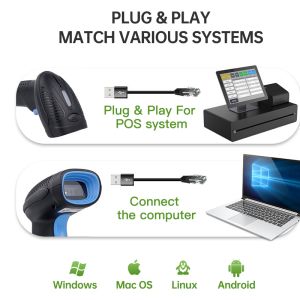 KC09 Barcode Reader with 500 Scans/Second Speed IP54 Rated and 1.5m Drop Height