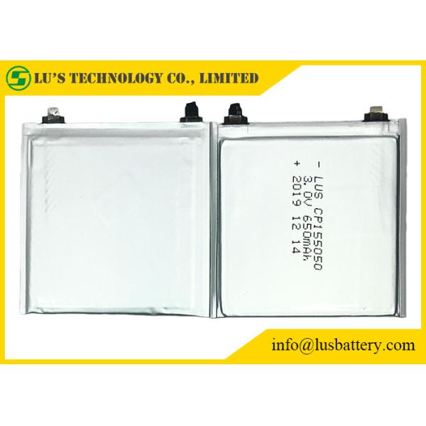 Quality Tabs Terminals Thin Limno2 Battery Cp155050 3.0v 650mah For ID Card wholesale