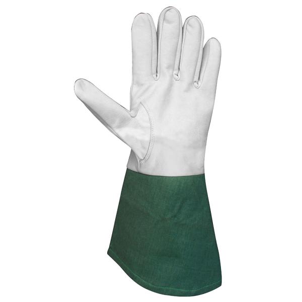 Hysafety Rose Pruning Garden Gloves Long Leather Cowskin