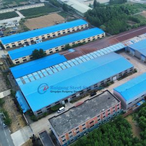 Cheap Customized Prefabricated Light Steel Frame Warehouse Building With Sandwich Panel for sale