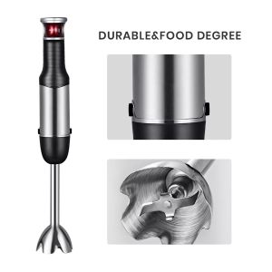 Kitchen Handheld Immersion Blender 4 In 1 Stepless Speeds