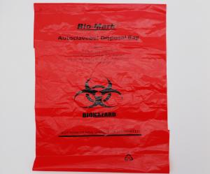 China HDPE LDPE PP Lab Medical Waste Bag Red Biohazard Bags Autoclavable on sale