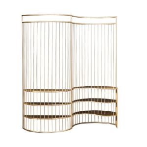 Multi-functional aluminum decoration partition metal flower stand room divider