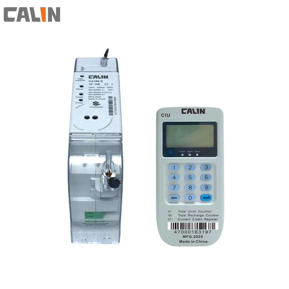 35mm Din Rail mounting Sts Prepaid Water Meter UV Stable Polycarnonate