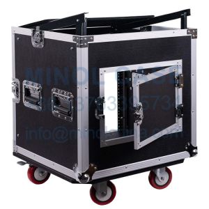 10-Space PADJ Pro Audio RackRoad Case With Slant Mixer Top (STMR-10UW)