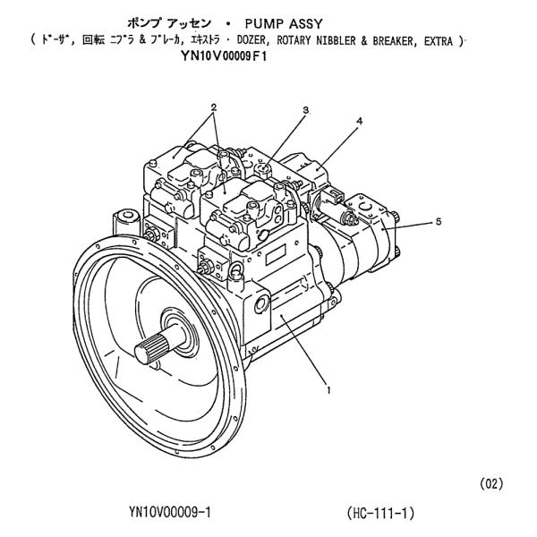 SK235SR Excavator Hydraulic Parts YN10V00009F1 K3V112DP Main Pump Group