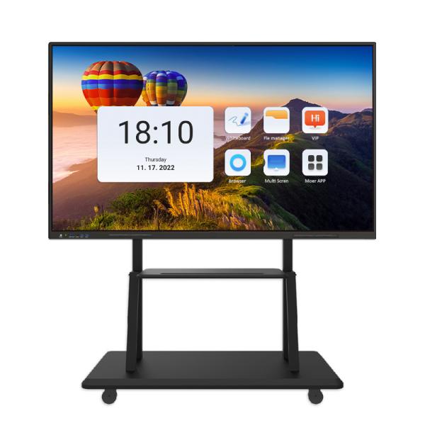 Meeting Smart Board 55 Inch 4mm Tempered Glass Interactive Display Panel With
