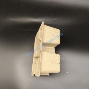 Yellow eco-friendly corrugated pulp, pulp molded base for small household