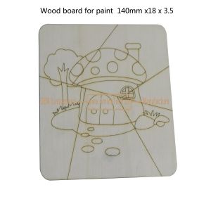 Aminatech Wood board for paint 140mm x18x3.5 The one-side drawing design Elm