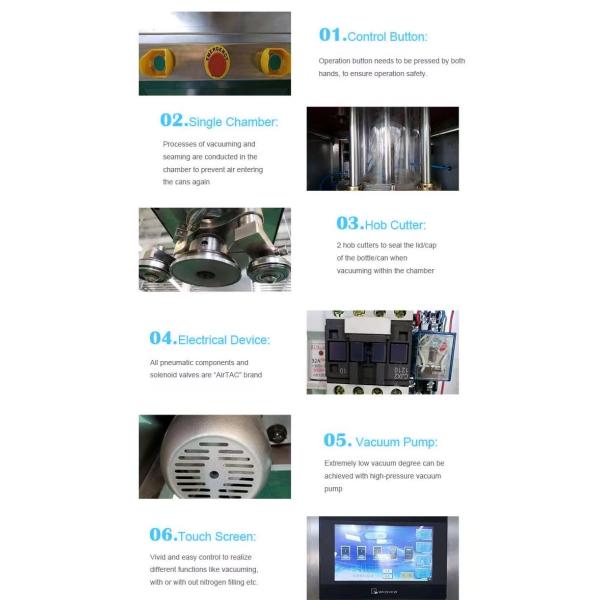 Vacuum Nitrogen Milk Powder Filling Machine Semi Automatic 0.6-0.8MPa