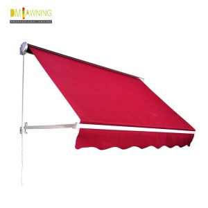 Patio Waterproof Windproof UV Resistence Aluminium Retractable Awning With Drop