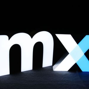 Led back light fillable letters acrylic letter beads