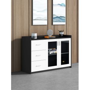 Minimalist Design Assembled Wooden Custom Office Storage Cabinets for Firms