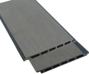 Cheap 3D Texture WPC Slatted Cladding Wall Panel Board External Plastic Wood for sale