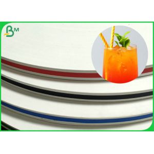 Biodegradable 15mm Stripe Straw Paper For Making Colorful Drinking Straw