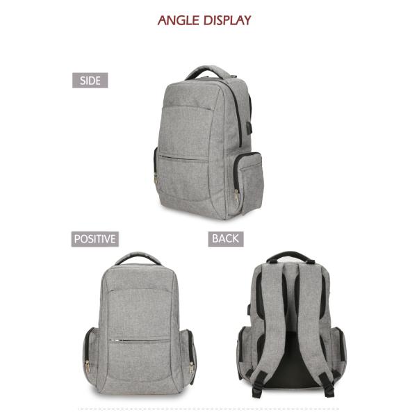 Oxford Diaper Travel Pouch Bag Backpack With Usb Charging Port 0.9kg