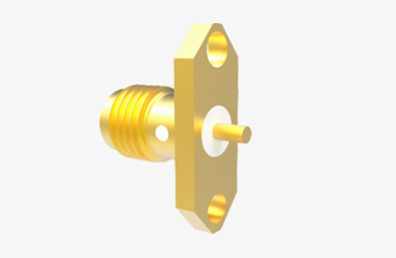 Quality SMA Female Brass Aerospace Grade RF Coaxial Connector with Microstrip wholesale