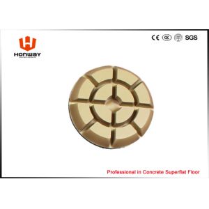 Round Concrete Floor Polishing Pads With Resin And Diamond Powder 10mm Thick