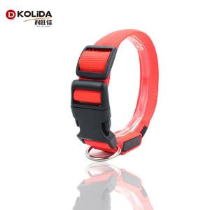 C906 New Pet Product Custom Led Luminous Usb Rechargeable Dog Collar Led