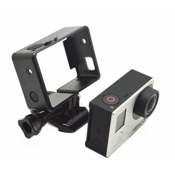 Quality Go Pro Accessories Portable Standard Frame Mount With Button For GoPro Hero 4 3+ 3 Action Camera Mounting Hardware wholesale