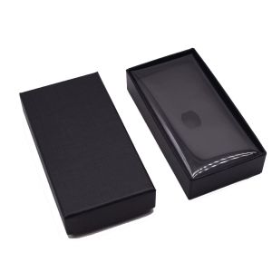 CDR AI PSD Black Rectangular Cardboard Gift Box With Transparent Lid