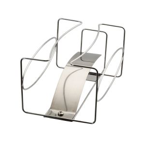 2 Hooks SS304 Rubber Glove Box Holder With Spring Tongue