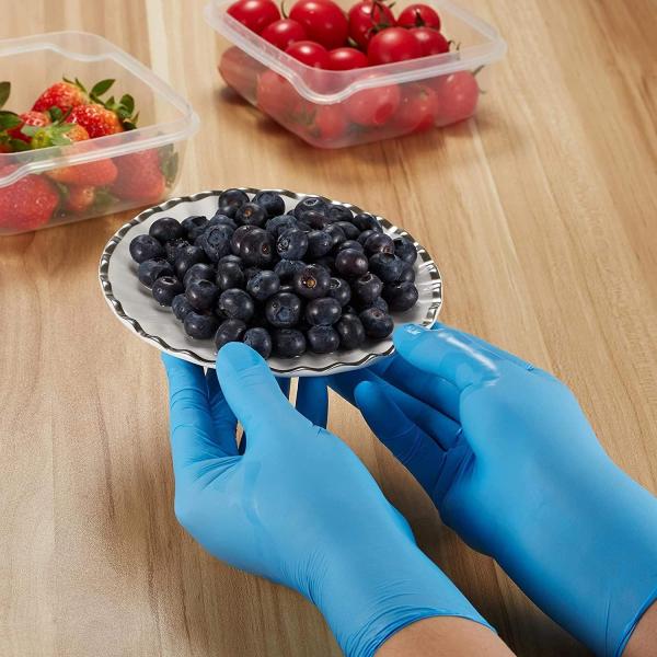 Quality Disposable Blue Food Prep Nitrile And Latex Gloves wholesale