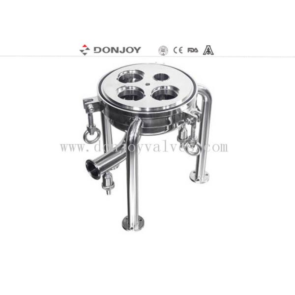 Quality Tri Legs Sanitary Filter Housing Base 1.5" TC In / Out. For Code-7 (2-226) Cartridge Socket wholesale