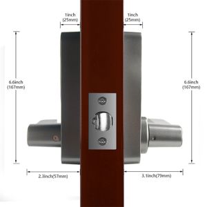 Zinc Alloy Airbnb TTlock Electronic Bluetooth Gate Locks