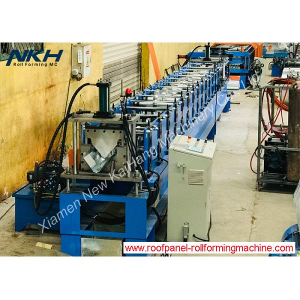 Full Automatic Roll Forming Machine , Galvanized Sheet Ridge Cap Machine Total