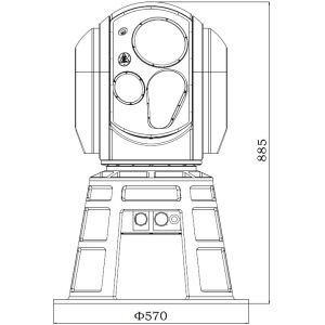 JH602-300/75 Multi Sensors Electro-Optical Director EOD