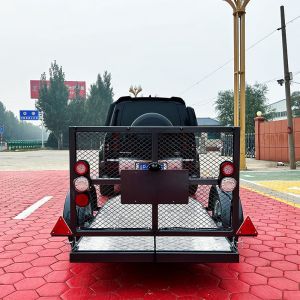 Galvanized Single Motorcycle Trailer Customized Motorcycle Cargo Trailer