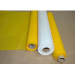 100% Polyester Yellow Screen Printing Mesh Roll Heat Resistance For Cermics