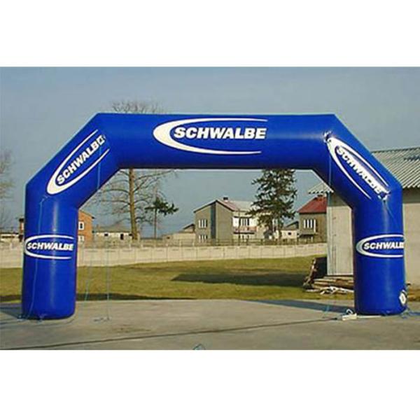 Football Red Custom Coca Cola Inflatable Entrance Arch , Inflatable Finish Arch With Full Printing