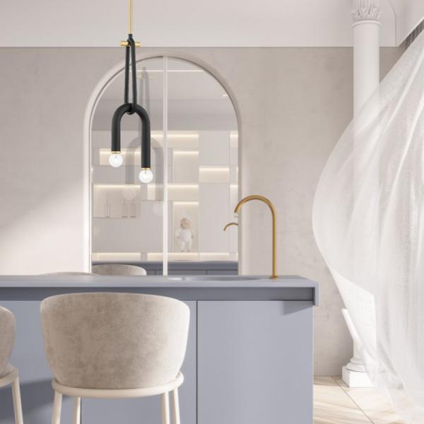 Whit 20 Chandelier Postmodern Creative U-shaped lustre industrial Chandelier(WH-MI-118)